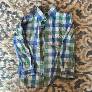 EUC Janie and Jack Boys Plaid Button Down - Size 6